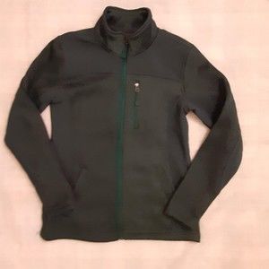 Swiss Tech Womens Small Green Jacket Polyester Fleece Lined Chest Zipper Pockets